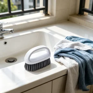 Household PP Stain Removal Brush Cleaning Brush with Soft Bristles Suitable for Laundry Room Cleaning Long Handle Laundry Brush