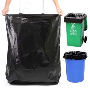 Household Plastic 50L 80L 100L 120L 240L Heavy Duty Black Trash Bag Contractor Garbage Bin Liner