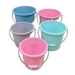 Household Plastic Water Pails and Cleaning Bucket for Shopping Baskets