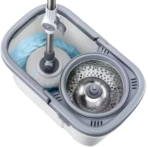 Household Portable Clean 360 Degree Rotating Mop With Microfiber Mop Head and Stainless Steel Torsion Bar