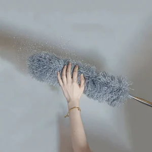 Household Products 2.4m Telescopic Pole High Ceiling Fan Dust Cleaning Cobweb Microfiber Duster