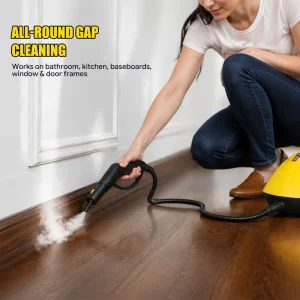 Household Rolling Steam Cleaning Machine Full Accessory Kit Retractable Power Cord Large Tank Portable Floor Steam Mop Device