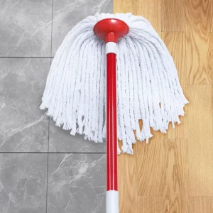 Household Round Cotton Mop Lanyard Rope Wet Head Shrinkless Microfiber Mop Head