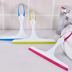 Household Silicone Stained Glass Scraper Handy Tool for Wiping Windows Scraping Bathroom Floors Tiles Squeegeeing Water
