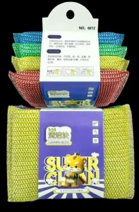 Household Sponge Cleaning Block 6872 2 4pcs Kitchen Dishwashing Scrub Pads Non stick Pan Safe Scouring Pads $1 Consumer Goods
