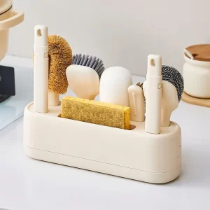 Household Stain Removal Cleaning Set with Kitchen Utensils, Pot Cleaning Brush, and Handheld Cleaning Tools