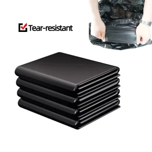 Household Use PE Supermarket Trash Bags Custom Logo 64 Gallon Durable Contractor Plastic Bags