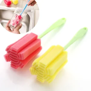 Household Vacuum Cup Baby Bottle Sponge Brush Cleaner Bottle Cleaning Brush