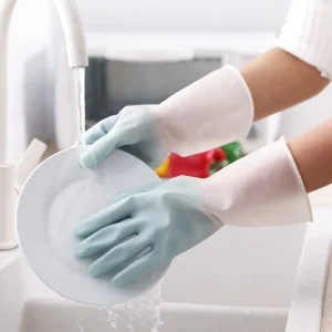 Housework Cleaning Gloves Rubber Dishwashing Gloves Laundry Waterproof Durable Washing Clothes Clean Tool