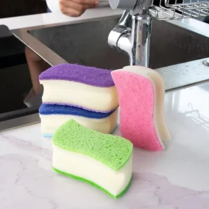 I Shaped Multi Purpose Non Scratch Dish Washing and Scouring Pad Kitchen Cleaning Sponges