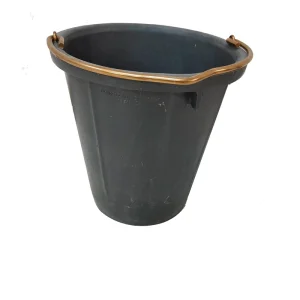 IMPA590611 Spark Proof Neoprene Rubber Buckets Black Round Rubber Bucket Marine Rubber Bucket