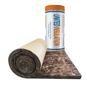 ISO 9001 Price R122 Kraft Paper Facing Lana De Vidrio Formaldehyde free Insulation Building Material Glass Wool Roll