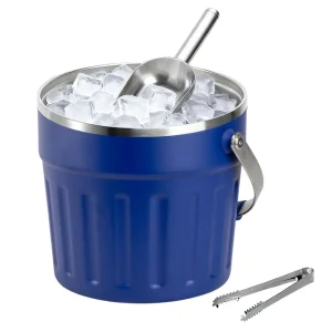 Ice Bucket Stainless Steel Insulated Ice Cooler for Parties Cocktail Camping Outdoor