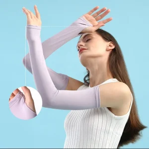 Ice Sleeve Sunscreen Arm Sleeves Arm Guard Ice Silk Covers Oversleeve UV Protection Cycling and Driving Women