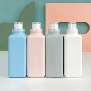 In Stock HDPE Plastic Laundry Detergent Bottle 250ml 600ml 1000ml Plastic Bottles with Scale Cap for Laundry Detergent Fabric