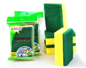 Individual Package High Density Household Kitchen Scrub Dish washing Non scratch Scouring Pad Cleaning Sponge