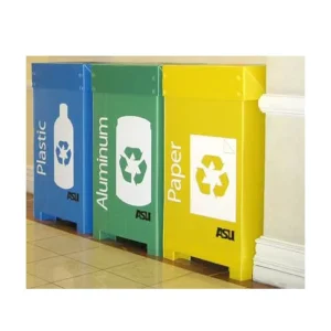 Indoor Collapsible Plastic Recycling Bin for Bottles Papers Glasses