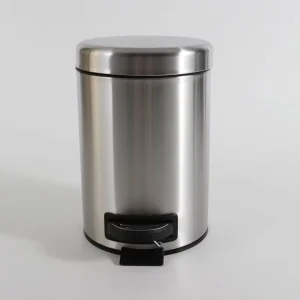 Indoor Metal Waste Trash Bin Classic Rubbish Bin Trash Can for Bathroom Office