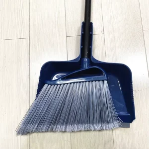 Indoor and Outdoor Plastic Broom with PET Bristle Broom Head Dustpan for Home Sweeping Brush