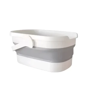 Indoor and Outdoor Telescopic Collapsible Mop Bucket Portable Folding Water Container with Stable Handle