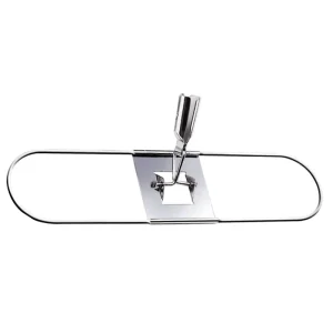Industrial 16″ Zinc Plated Iron Dust Mop Frame Sturdy Swivel Metal Mop Bracket Jointed Dust Mop Holder Mop Base