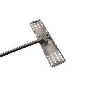Industrial Adjustable Stainless Steel Microfiber Anti Static Cleanroom Compliant ESD Safe Floor Flat Mops Mop Frame