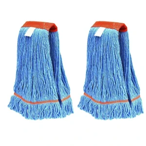 Industrial Commercial Synthetic Cotton Wet Mop Head Durable Reusable Loop-End String Mop Refill Premium Floor Sweeper