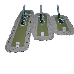 Industrial Cotton Dust Mop Set 4 Sizes Heavy Duty Loop End Yarn Aluminum Handle Commercial Floor Cleaning Mops