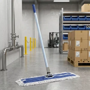 Industrial Dust Mop with 25mm Thickened Aluminum Handle for Warehouse