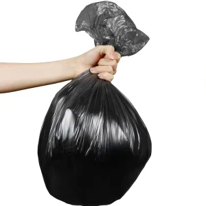 Industrial Duty Black Contractor Plastic Trash Bag Liners Waste Heavy Gusset HDPE Bin China Supply Garbage Bag