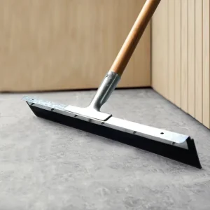 Industrial Floor Squeegee Soft Profile Wiper With Rubber Plastic Steel Handle Cleaner for Kitchen Floor Cleaning 24” Heavy Duty