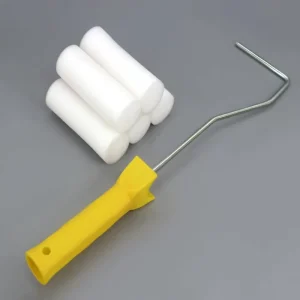 Industrial Grade 4 Inch Sponge Little Thumb Roller Brush Solvent Resistant Lint Free Small Corner Paint Repair Roller