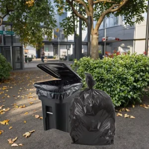 Industrial Grade Large Extra Thick Black HDPE LDPE Garbage Bags for Household and Commercial Use