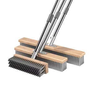 Industrial Grade Long Steel Wire Cleaning Brushes Wooden Handle Rust-removing Abrasive Polishing Tools OEM Customized