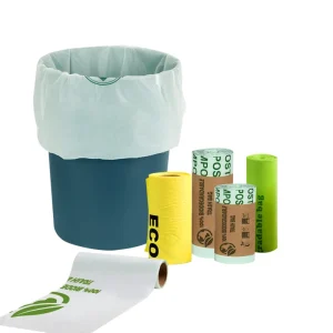 Industrial Grade PLA Biodegradable 100% Biodegradable Household Leak proof Disposable Portable Compostable Trash Garbage Bags