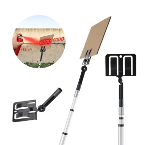 Industrial Grade Paint Shield Holder Telescopic Aluminum Alloy Pole Adjustable Spray Shield Tool for Wall Trim Painting OEM ODM