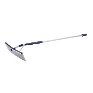 Industrial Grade Roof Snow Rake 193-640cm Telescopic Aluminum Pole Twist N Lock 63cm Snow Shovel Rake for Roof OEM Custom Logo