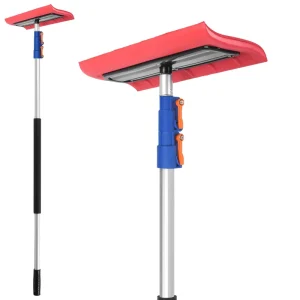 Industrial Grade Telescopic Roof Snow Rake Shovel with Aluminum Alloy Pole Snow Brush and Snow Pushers