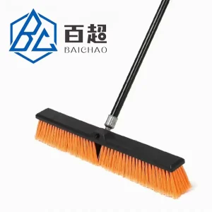 Industrial Large Long Handled Nylon Bristled Floor Brush for Cement Marble Tile Cleaning Outdoor Rough Surface Floor Scrub Brush