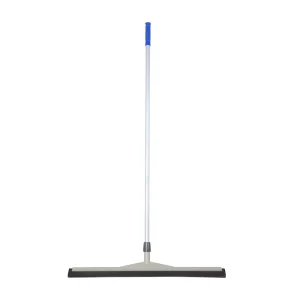 Industrial Metal Floor Squeegee with Aluminum Stick Curved Cleaning Brush for Cleaning