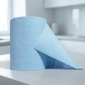 Industrial Multipurpose Kitchen Cleaning Cloths Plain Style Non Woven Fabric with Oil Absorbing Feature Roll Format