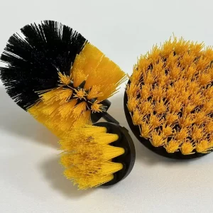 Industrial OEM Brush Sets for Bathroom Cleaning Electric Scrubbers with Nylon Plastic Bristles and Metal Handle