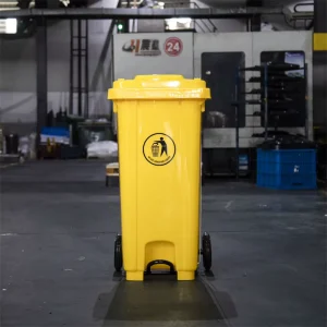 Industrial Outdoor Garbage Container Plastic Dustbin HDPE Material with Wheels