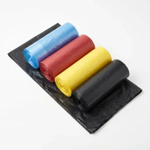 Industrial Plastic Flat Garbage Bags Extra Thick Tear Resistant Black Trash Bags for Factory Commercial Use