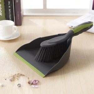 Industrial Quality Broom And Dustpan Set With Heavy Duty Bristles For Warehouse And Commercial Cleaning