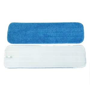 Industrial Steel Absorbent Flat Mop Accessories Microfiber Twisted Cloth Mat Replacement Reusable Eco-Friendly High Capacity Mop