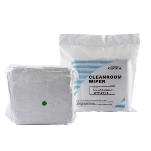 Industrial Wipe Cloth Microfiber Non Woven Cleanroom Wipes Class 100 Eco Friendly 4×4 6×6 Custom Sizes