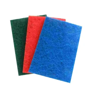 Industry Grade Heavy Duty Green and Brown Color 150*230mm Size Scouring Pad Sponge for Polishing Stainless Steel
