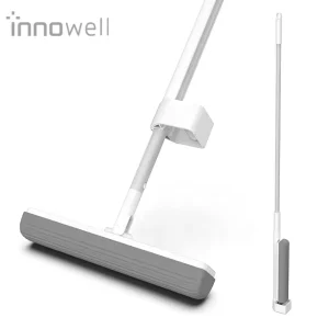 Innowell Hands Free 180° Rotating Super Absorbent Sponge Mop, Household Cleaning Tool With Stainless Steel Pole