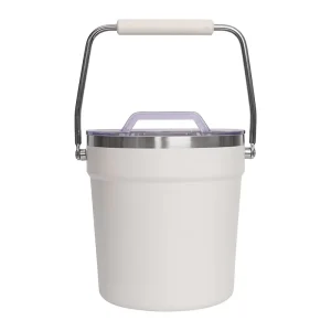 Insulated Stainless Steel Ice Bucket Cooler for Outdoor Camping Large Capacity Modern Minimalist Design